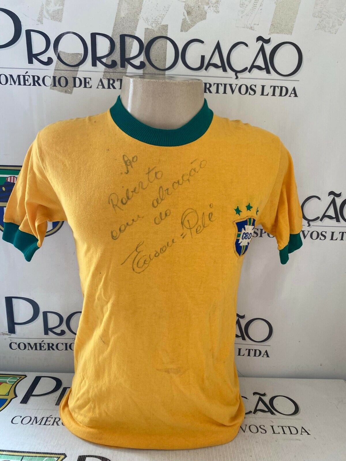 Pele signed shirt