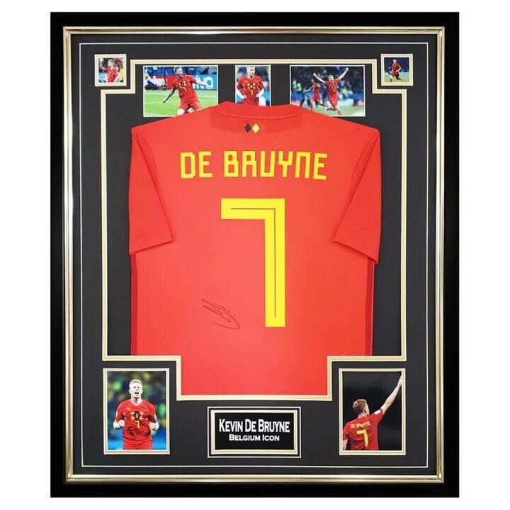 Signed Kevin De Bruyne Framed Jersey